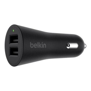 Belkin Cargador de Auto BOOSTUP, 2.4A, 2x USB 2.0, Negro