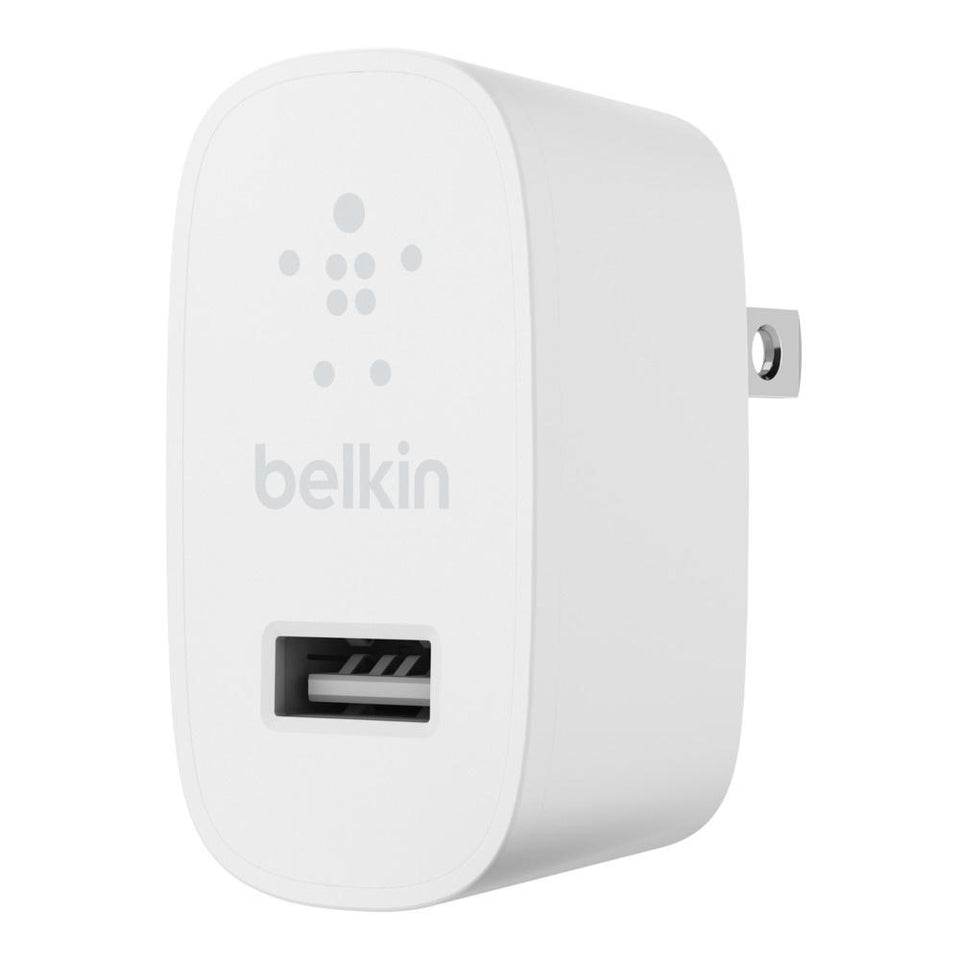 Belkin Cargador de Pared WCA002DQWH, 12W, 1x USB 2.0, Blanco