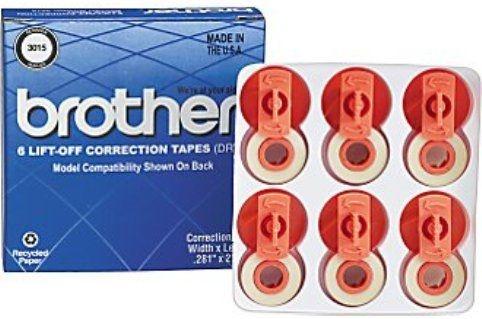Cinta Correctora Brother 3015, 6 Piezas
