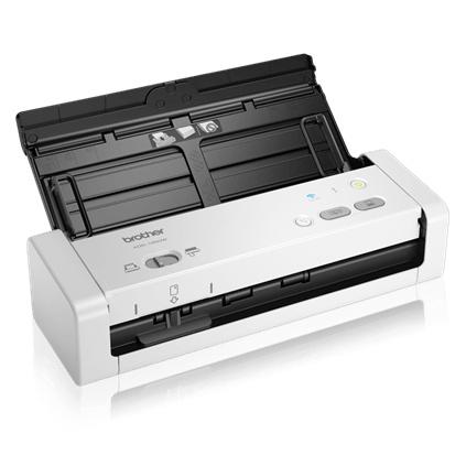 Scanner Brother ADS1250W, 600 x 600DPI, Escáner Color, Escaneado Dúplex, USB/WiFi, Negro/Blanco