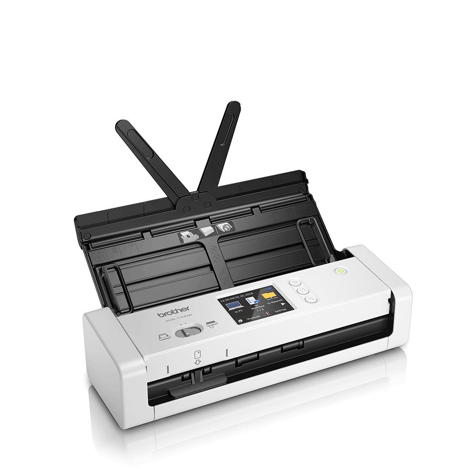 Scanner Brother ADS-1700W, 600 x 600DPI, Color, USB 3.0, WiFi, Negro/Blanco