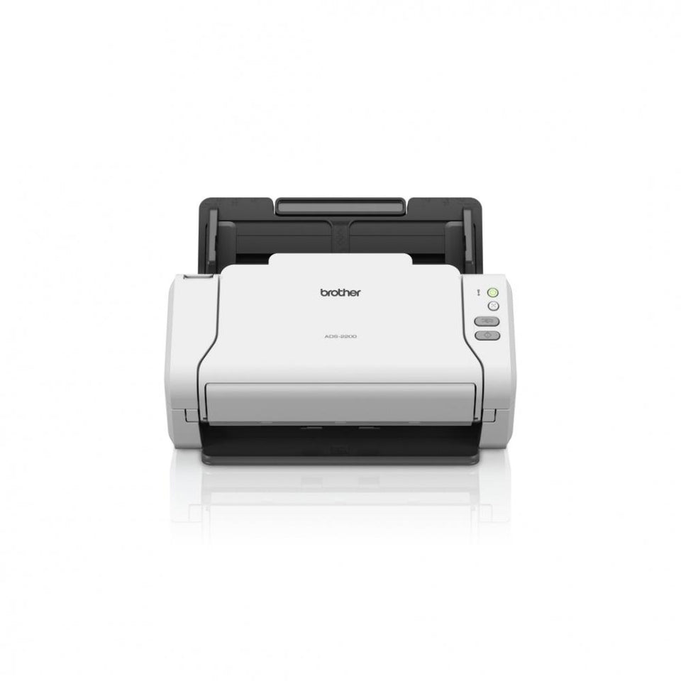 Scanner Brother ADS-2200, 600 x 600 DPI, Escáner Color, USB 2.0, Blanco