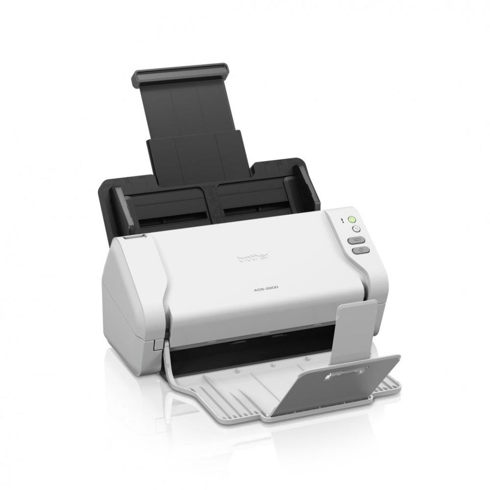 Scanner Brother ADS-2200, 600 x 600 DPI, Escáner Color, USB 2.0, Blanco