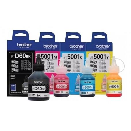 Brother Tanque de Tinta BDL BTD60BK Negro/Cyan/Magenta/Amarillo, 6500 Páginas