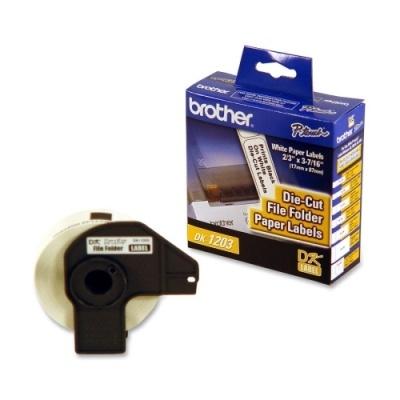 Brother DK-1203 Rollo de Etiqueta de 0.66 x 3.4'', 300 Etiquetas
