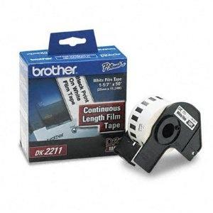 Cinta Brother DK2211 Negro sobre Blanco, 29mm x 15m