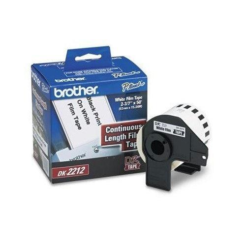 Cinta Brother DK2212 Negro sobre Blanco, 62mm x 15.2m
