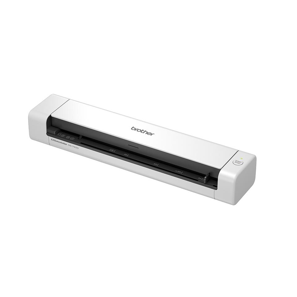 Scanner Brother DS-740D, 600 x 600 DPI, Escáner Color, Escaneado Dúplex, USB, Blanco/Negro