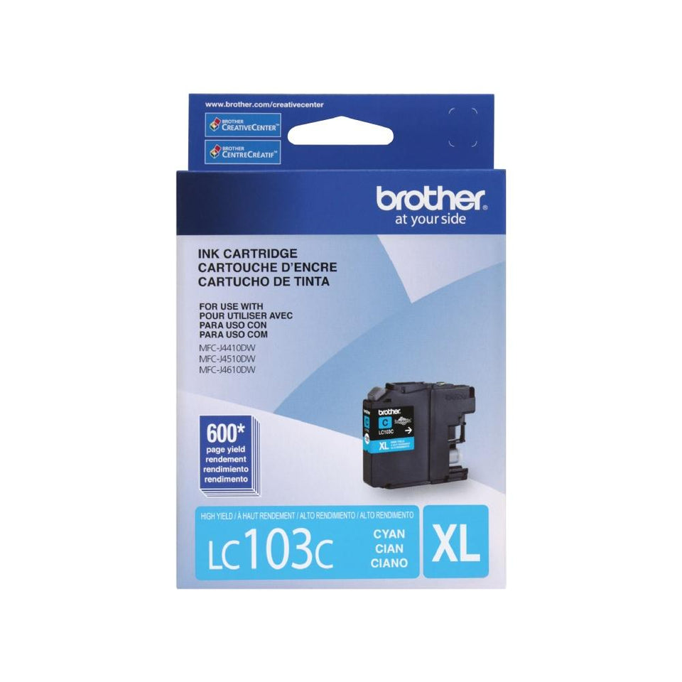 Cartucho Brother LC103C Cyan, 600 Páginas