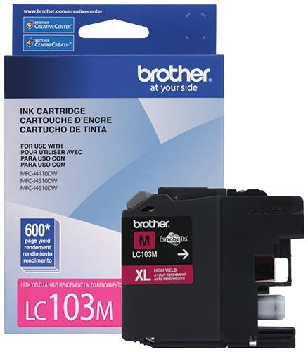 Cartucho Brother LC103M Magenta, 600 Páginas