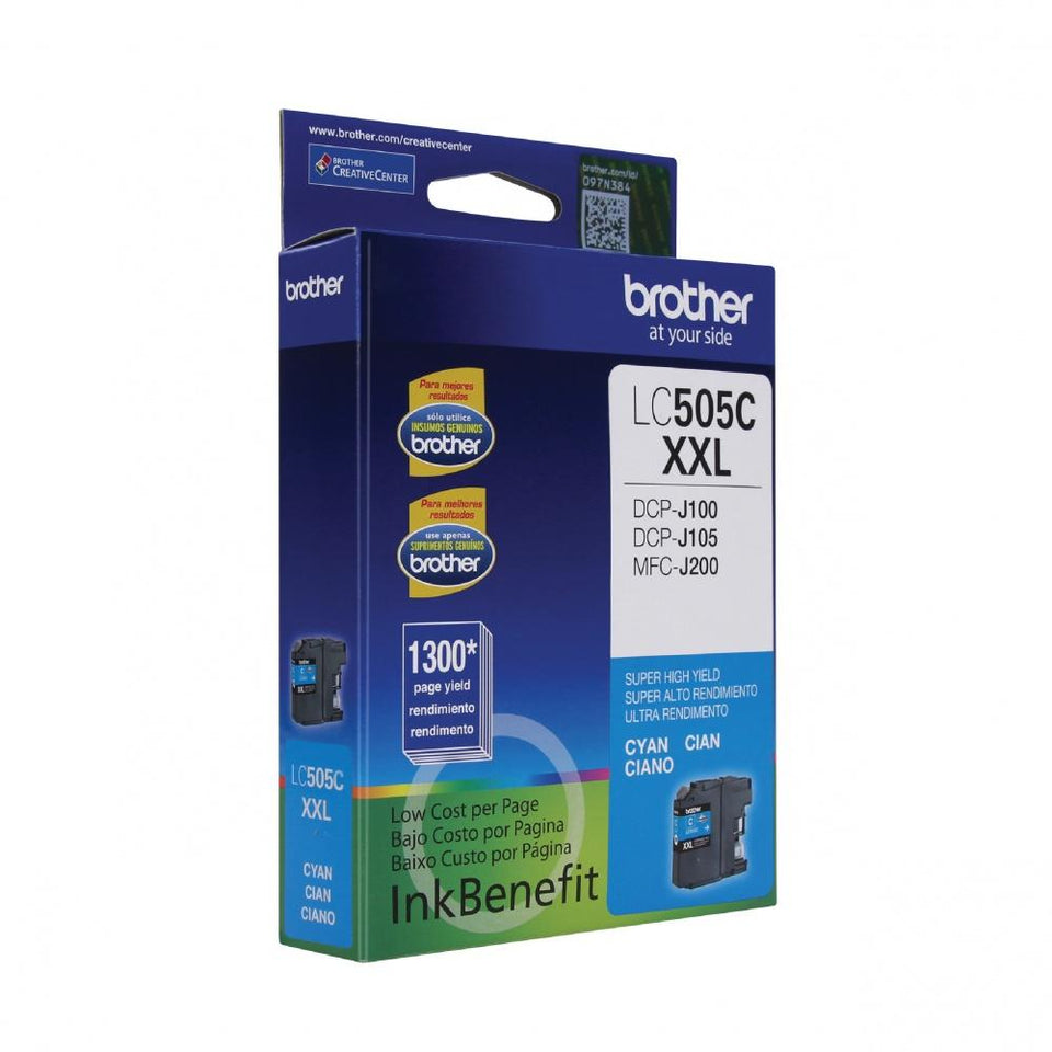 Cartucho Brother LC-505C Cyan, 1300 Páginas