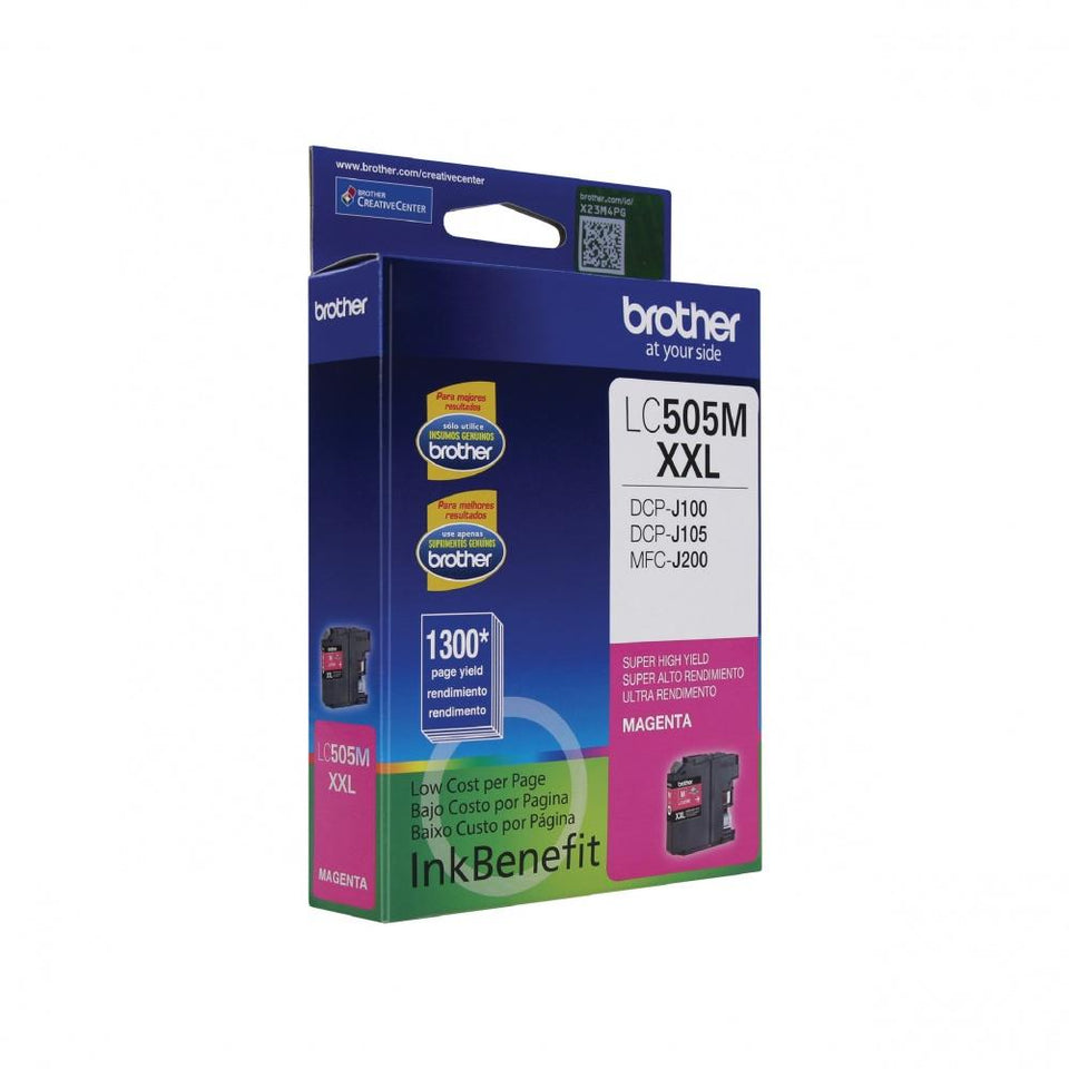 Cartucho Brother LC-505M Magenta, 1300 Páginas
