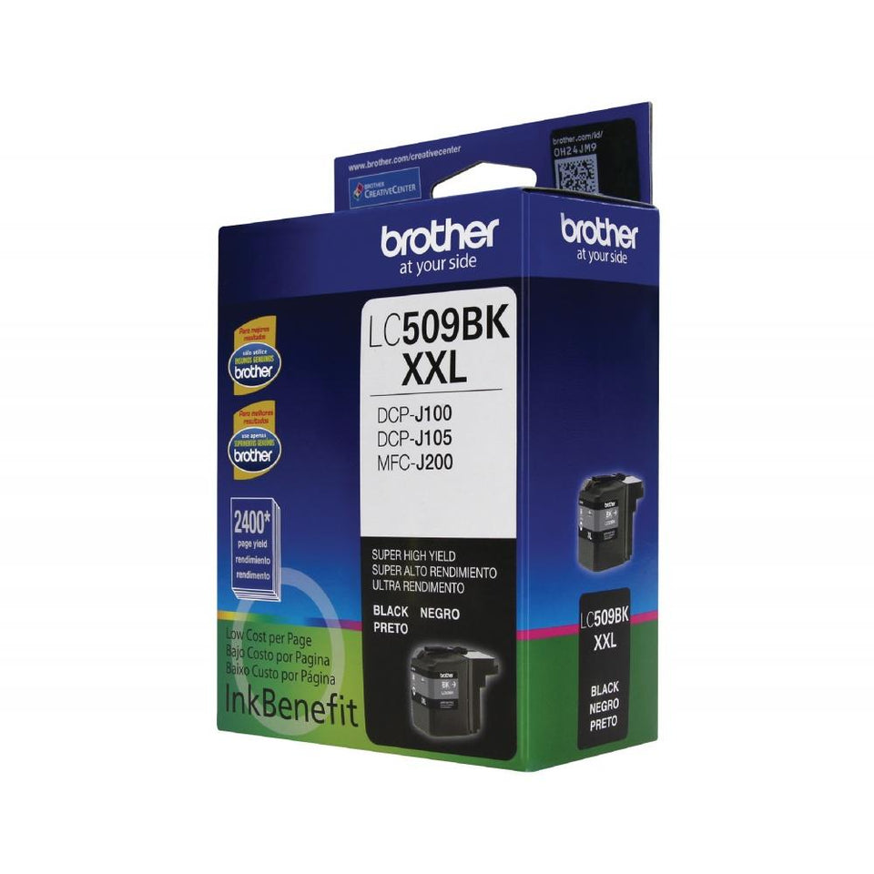 Cartucho Brother LC-509BK Negro, 2400 Páginas