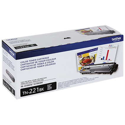 Tóner Brother TN-221BK Negro, 2500 Páginas