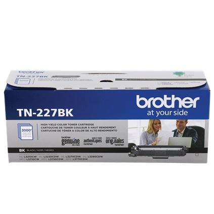 Tóner Brother TN-227BK Alto Rendimiento Negro, 3000 Páginas