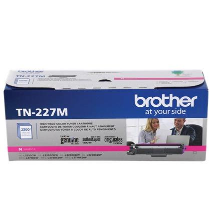 Tóner Brother TN-227M Alto Rendimiento Magenta, 2300 Páginas