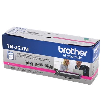 Tóner Brother TN-227M Alto Rendimiento Magenta, 2300 Páginas