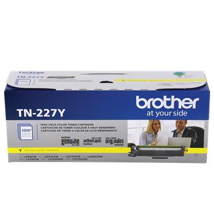 Tóner Brother TN-227Y Alto Rendimiento Amarillo, 2300 Páginas