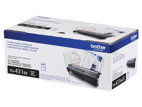 Tóner Brother TN-431BK Negro, 1800 Págin