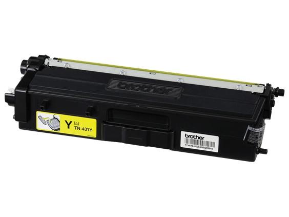 Tóner Brother TN-431Y Amarillo, 1800 Págin