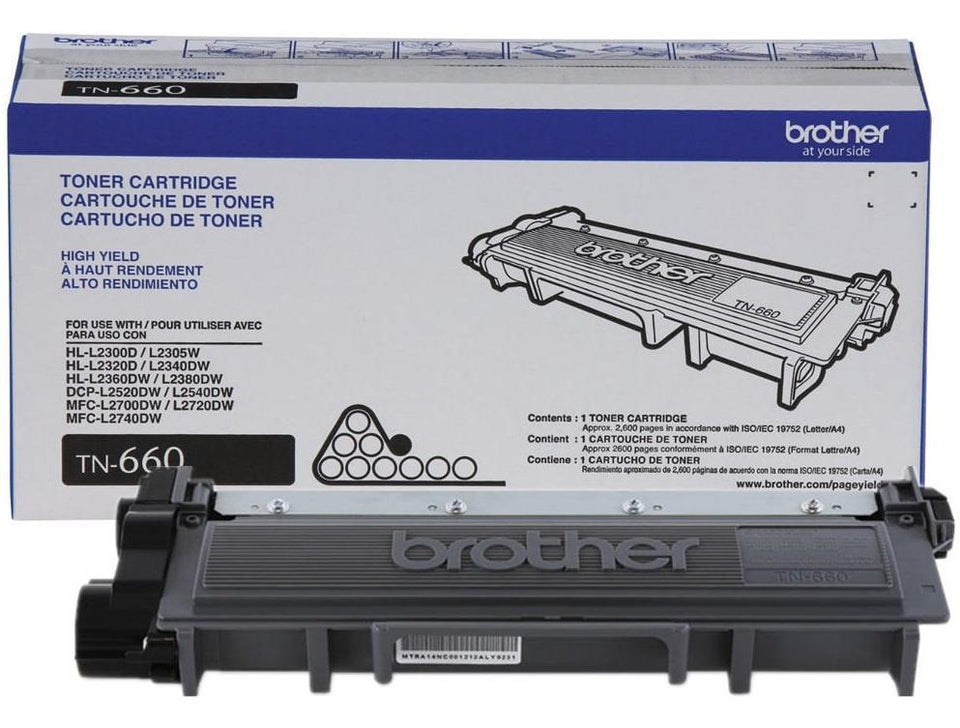 Tóner Brother TN-660 Negro, 2600 Páginas