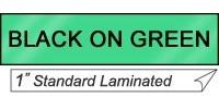 Cinta Brother TX-7511 Negro sobre Verde, 24mm