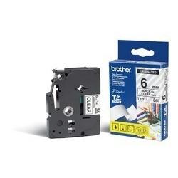 Cinta Brother Ecológica TZE111 Negro sobre Transparente, 6mm x 8m