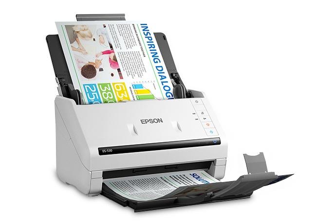 Scanner Epson DS-530, 600DPI, Escáner Color, Escaneado Dúplex, USB 3.0, Blanco