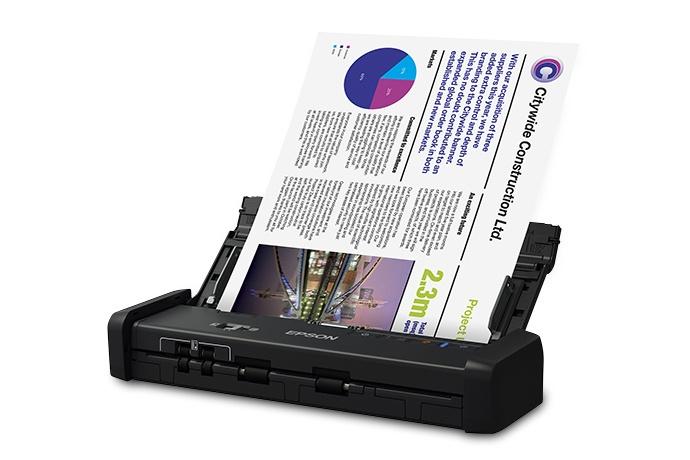 Scanner Epson WorkForce ES-200, 600 x 600 DPI, Escáner Color, Escaneado Duplex, USB 3.0, Negro