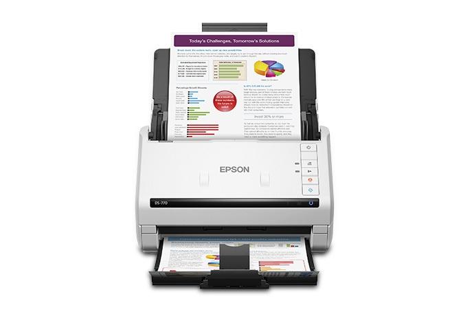 Scanner Epson WorkForce DS-770, 600 x 600 DPI, Escáner Color, Escaneado Dúplex, USB 3.0, Blanco