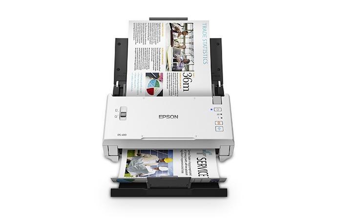 Scanner Epson DS-410, 600 x 600DPI, Escáner Color, Escaneado Dúplex, USB 3.0, Blanco