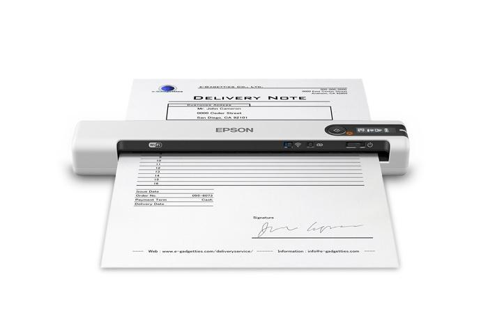 Scanner Portátil Epson DS-80W, 600 x 600DPI, Escáner Color, USB 2.0, Negro/Blanco