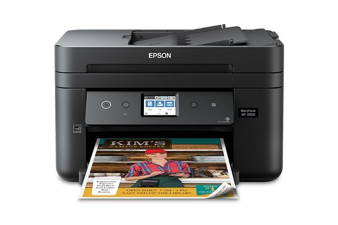 Multifuncional Epson WorkForce WF-2860, Color, Inyección, Inalámbrico, Print/Scan/Copy/Fax