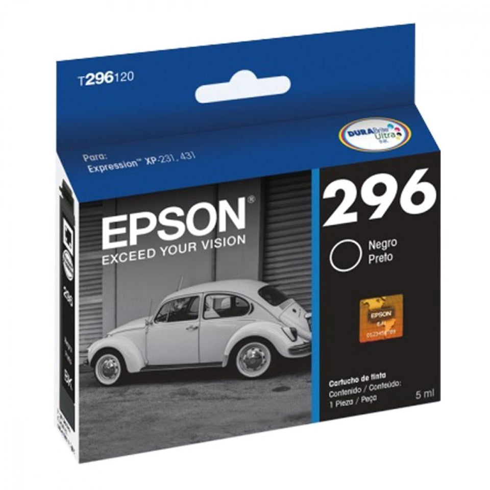 Cartucho Epson 296 Negro 5ml 130 Páginas