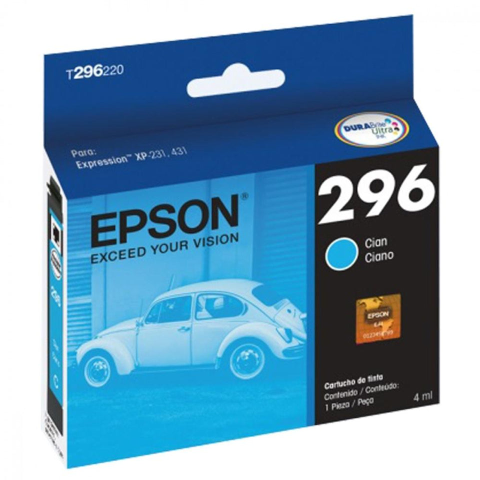 Cartucho Epson 296 Cyan 4ml 250 Páginas