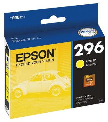 Cartucho Epson 296 Amarillo 4ml 250 Páginas