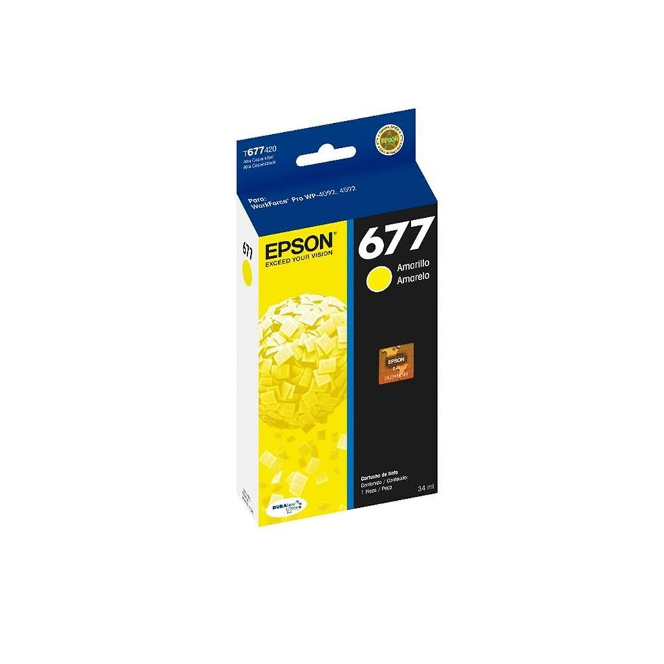 Cartucho Epson 677 Amarillo, 3400 Páginas