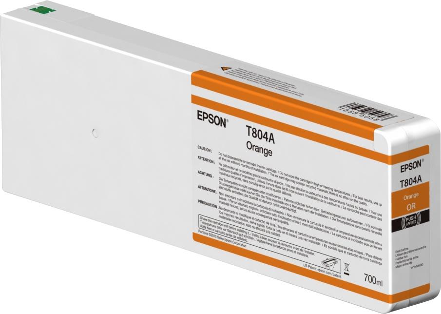 Cartucho Epson T804A00 Naranja UltraChrome HDX 700ml