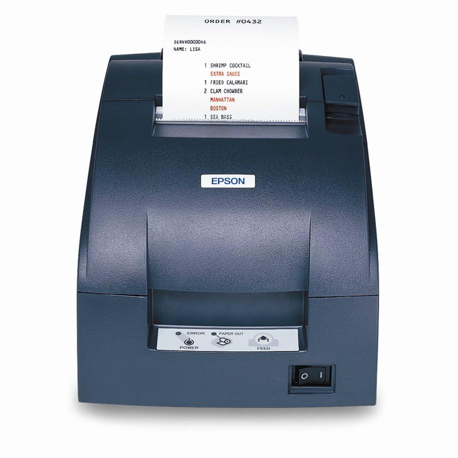 Epson TM-U220A, Impresora de Tickets, Matriz de Puntos, Serial, Negro - incluye Fuente de Poder, sin Cables