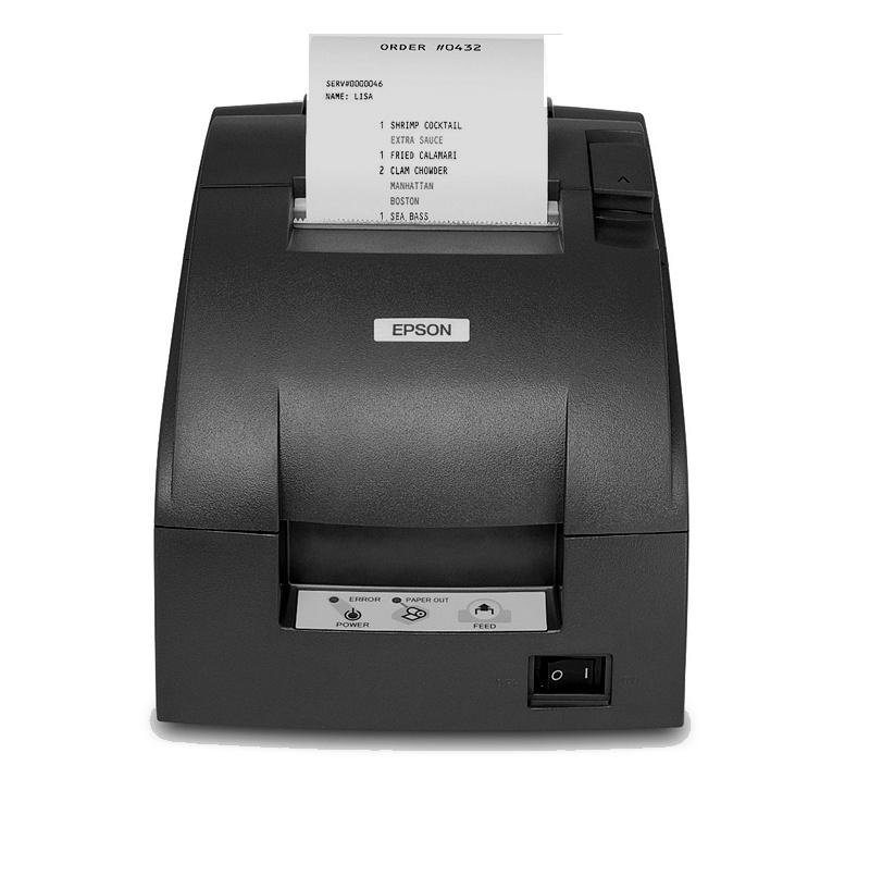 Epson TM-U220D, Impresora de Tickets, Matriz de Puntos, Alámbrico, USB, Negro - incluye Fuente de Poder y Cable AC