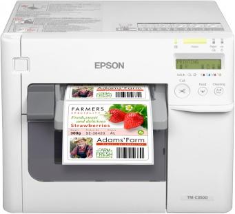 Epson C3500, Impresora de Etiquetas, 720 x 360 DPI, USB 2.0, Blanco