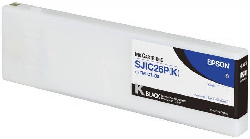 Cartucho Epson SJIC26P(K) Negro, 294.3ml