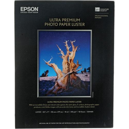 Epson Papel Fotográfico Premium Brillo S041405, 50 Hojas de Tamaño Carta