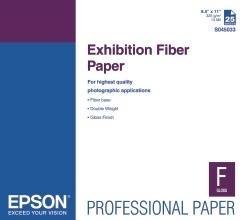 Epson Papel Fotográfico Exhibition Fiber 325g/m2, 13" x 19", 25 Hojas