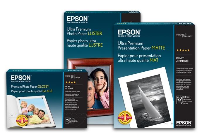 Epson Papel Fotográfico Lustre Metálico S045597, 13" x 19", 25 Hojas