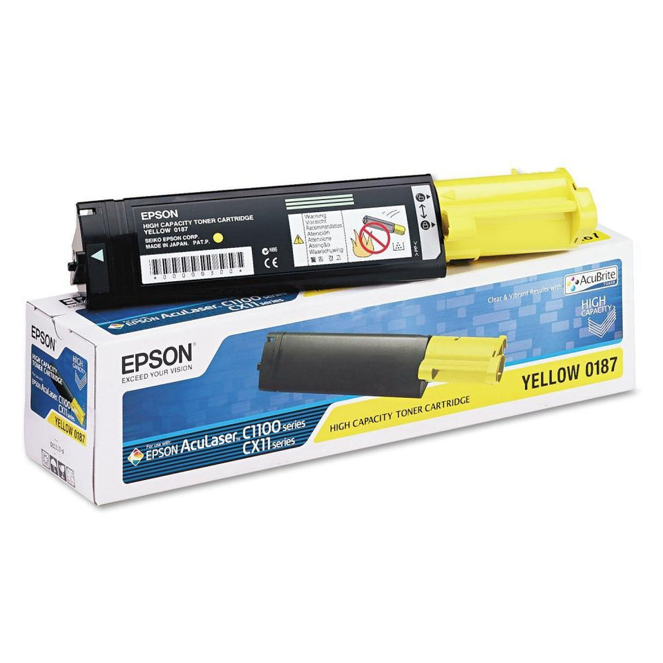 Tóner Epson S050187 Amarillo, 4000 Páginas