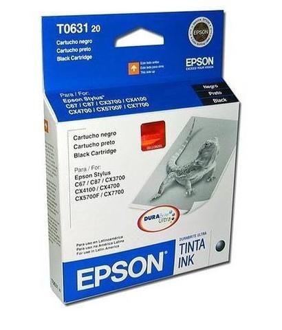 Cartucho Epson T063120 Negro, 250 Páginas