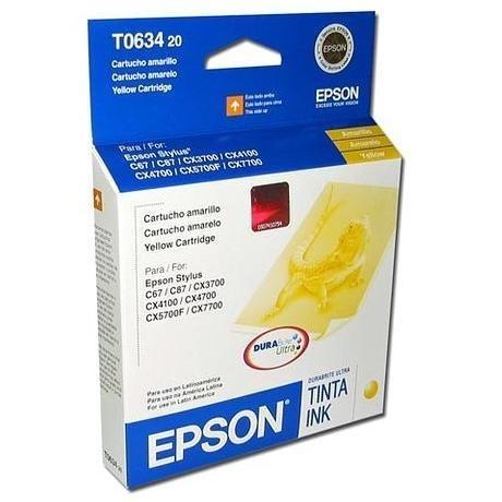 Cartucho Epson T063420 Amarillo, 250 Páginas