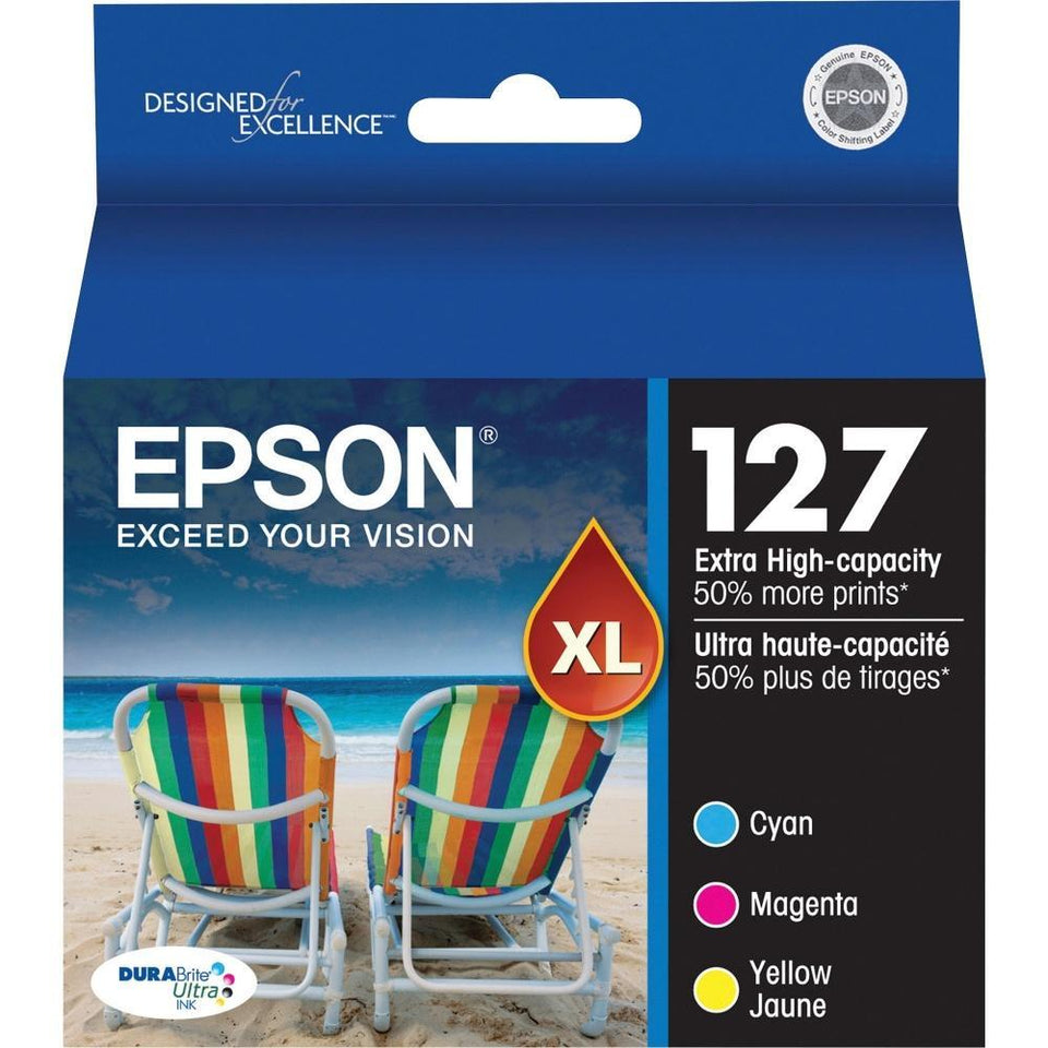 Cartucho Epson 127 Cyan/Magenta/Amarillo, 755 Páginas