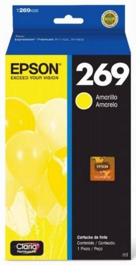 Cartucho Epson 269 Amarillo Fotográfico, 450 Páginas